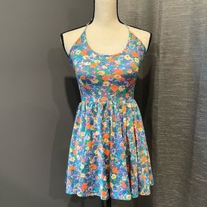 Floral halter dress